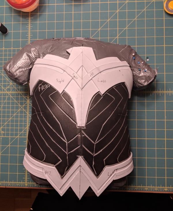 Armour with detail completed